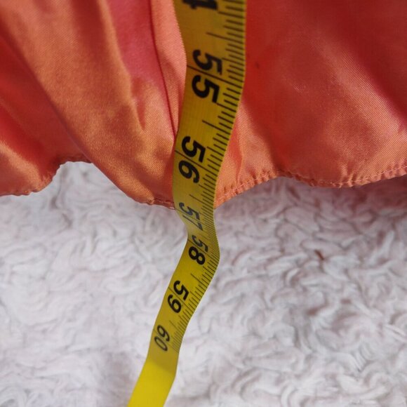 Jessica McClintock Gunne Sax Orange Halter Back, A Line Dress Size 3 Juniors. - Picture 7 of 11